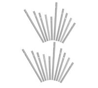 Homoyoyo Kit de Tubes de Carillon Éolien Décoration Suspendue Extérieure 30 Pièces en Aluminium Argenté, Accessoires de Fabrication DIY, pour Jardin et Patio