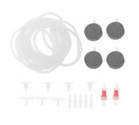 Homoyoyo Kit de Tuyau d'air Aquarium 5 M avec Clapet Anti-Retour, Ventouses et Diffuseurs Accessoires Pompe à Air Aquarium Silencieuse pour Eau Douce et Marine, Installation Facile