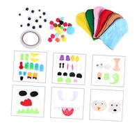 Homoyoyo Kit Marionnettes Main Feutre DIY pour Garçon Fille Ensemble Créatif Bricolage Garçon Fille Matériaux Pré-découpés Faciles à Coller Activité Manuelle Ludique et Pédagogique