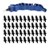 Homoyoyo Kit Perforateur pour Irrigation Goutte-à-Goutte 4/7 à 3/5 en Polypropylène 100 Bouchons D’Étanchéité et 1 Poinçon Ergonomique - Réparation et Entretien Tuyaux D’Arrosage pour