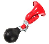 Homoyoyo Klaxon de Vélo Manuel Rouge de Coquillage, Klaxon de Sécurité pour Cyclistes, Sonnette Sonore Vintage pour VTT et Vélo de Route, Accessoire Pratique pour Guidon Adaptable