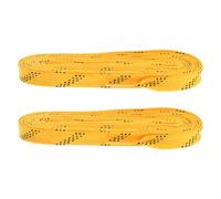 Homoyoyo Lacets de Hockey Jaunes Cirés Anti-Gel en Polyester et Coton, 1 Paire de Lacets de Remplacement de 96 Pouces pour Chaussures de Sport et Ski