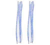 Homoyoyo Lacets Plats Élastiques pour Chaussures Bleus à Motif Paisley Dégradé, en Coton, Style Classique et Décoratif, pour Baskets et Chaussures Décontractées Garçon et Filles