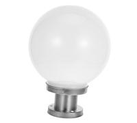 Homoyoyo Lampadaire Extérieur Globe Rond en Acrylique 25 Cm Base Inoxydable pour Mur et Terrasse, Éclairage Étanche LED pour Décoration de Jardin et Patio