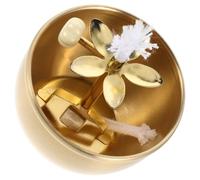 Homoyoyo Lampe à Huile Bouddhiste en Métal avec Porte-Mèche Réglable Lampe à Pétrole Vintage pour Autel Décoration Spirituelle et Éclairage Intérieur du Temple Bouddhiste