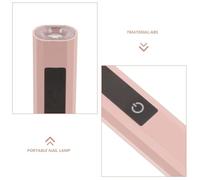 Homoyoyo Lampe à Ongles LED Portable Rose, Mini Sèche-vernis Gel sans Fil, Compacte et Rechargeable, Séchage Rapide pour Manucure Maison et Pose de Stickers, Outil Professionnel pour Nail
