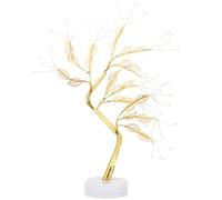 Homoyoyo Lampe de Chevet LED Arbre Décorative Petite Taille Lumière Douce USB sans Piles Lampe de Bureau Ambiante pour Chambre et Salon Accessoire Lumineux Design Compact