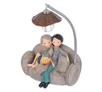 Homoyoyo Lampe de Table Décorative en Résine Veilleuse Couple Lumière Décorative Mini Veilleuse pour Bureau Chambre Salon Ambiance Chaleureuse Luminaire Style Aléatoire