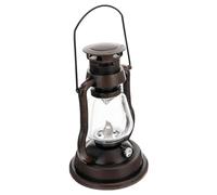Homoyoyo Lampe Décorative Rétro à Pétrole Rechargeable sans Piles Lampe Portative en Métal Rouille Vintage pour Ambiance Festive et Décoration Maison