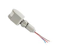 Homoyoyo Lampe Détecteur De Mouvement Pir 12 v Dc Gris, Interrupteur Capteur Pour Éclairage Led 30 W, Minuterie Intégrée, Détection Grand Angle Et Sensibilité Réglable, Usage Extérieur Et Intérieur