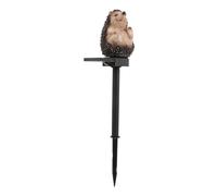 Homoyoyo Lampe Solaire Piquet Hérisson Résine Étanche pour Jardin Extérieur Décorative pour Pelouse Allée Terrasse et Patio Lumière Chaude Décorative Solaire
