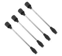 Homoyoyo Lance de Pulvérisation en Acier Inoxydable 20 Cm, Lot de 4 Perches Télescopiques pour Pulvérisateur Agricole, Longue Tige de Désherbage et Arrosage de Jardin, Accessoire Robuste