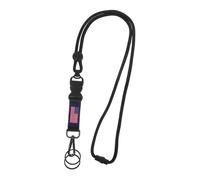 Homoyoyo Lanière Porte-badge En Polyester Drapeau Américain Taille Unique Détachable Sécurité Légère Pour Bureau Conférence Usage Multifonction