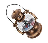Homoyoyo Lanterne Boule à Neige de Noël LED Musicale avec Lumières et Musique Décor Batterie et USB Décoration Intérieure et Cadeau de Noël