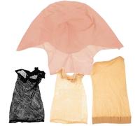 Homoyoyo Latex Bald Cap Set With Hair Nets Realistic Wig Caps For Women And Men Thick Latex Bald Cover For Cosplay Theatrical Performance And Costume Props