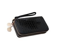 Homoyoyo Long Cuir pour Femme Bourse à Main Et Spacieux Noir