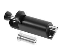 Homoyoyo Loqueteau à Ressort Automatique pour Portes et Fenêtres Loquet Coulissant Robuste Effraction Verrou à Barreau Épais Compatible Portes et Coulissantes Blocage Facile et Noir Petit