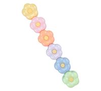 Homoyoyo Lot De 1 Set De Stylo Surligneur Compact à Fleurs, Mini Marqueur Multifonction, 6 Couleurs Pastel Fluorescentes, Accessoire Scolaire Pour Scrapbooking Et Prise De Notes