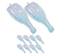 Homoyoyo Lot de 10 Ballons Gonflables en Aluminium de Bouteille de Whisky Transparente Irisée, Décoration Anniversaire et Fête, Accessoire Photo pour Célébration, Petit Format