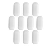 Homoyoyo Lot de 10 Barres Magnétiques Cylindriques en Ptfe Blanc C3x5 pour Agitation en Laboratoire, Résistantes à Haute Température, Tiges D'agitation Magnétiques pour Réutilisable