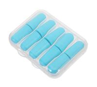 Homoyoyo Lot de 10 Bouchons D’Oreilles Antibruit en Mousse Mémoire de Forme Bleu Clair Réutilisables avec Étui de Rangement, de Bruit pour Dormir, Travail, Concerts et Environnements