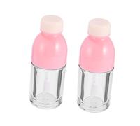 Homoyoyo Lot De 10 Bouteilles De Brillant à Lèvres Vides Petit Format Transparent, Flacons En Plastique Pour Gloss Portable, Usage Voyage Et Maquillage, Couleur Rose,
