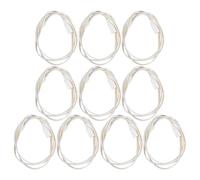Homoyoyo Lot de 10 Câbles de Connexion à Double Extrémité 3 Broches pour Tubes LED T5 T8, Câble d'alimentation Flexible en Plastique 100cm, pour Éclairage de Garage et Atelier