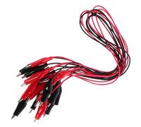Homoyoyo Lot de 10 Câbles d'Interconnexion de 50 CM Pinces pour Équipement de Laboratoire Électrique Fil de Connexion Électrique pour Tests et Expériences