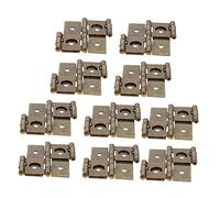 Homoyoyo Lot de 10 Charnières à Double Action en Fer de Style Rétro Vert, Charnières de Porte pour Meubles et Fenêtres, Ouverture Fluide, Charge Résistante, pour Rénovation