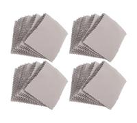Homoyoyo Lot de 10 Chiffons à Polir en Daim Doux 8x8 Cm Gris - Chiffon de Nettoyage pour Montres et Bijoux en Argenté - Lingettes Anti-ternissement Réutilisables pour Colliers,