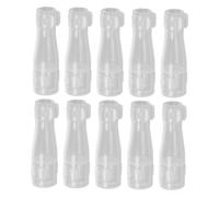 Homoyoyo Lot De 10 Couvercles De Pinceaux Estompeurs Transparents En Plastique Taille 5 Protection Anti-poussière Pour Pinceaux De Maquillage Usage Professionnel Et Domestique