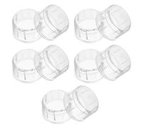 Homoyoyo Lot de 10 Couvercles pour Shaker en Polycarbonate Transparent, Bouchons Anti-déversement Résistants la Chaleur, Compatibles Accessoires Cocktail et Bubble Tea, pour Mixage