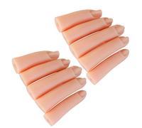 Homoyoyo Lot de 10 Doigts D’Entraînement pour Ongles en Silicone Flexibles Modèle Réaliste pour Nail Art Pratique Manucure DIY Compatibles Extensions D’Ongles Accessoires Nail Art pour