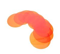 Homoyoyo Lot de 10 Films Diffuseurs Autocollants Ronds 12 Cm, Filtres Gélatine Couleur Ambre, Modificateurs de Lumière LED pour Spots Encastrés et Lampes D’Ambiance Intérieure