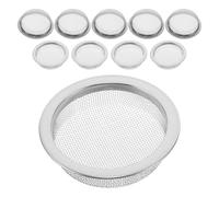 Homoyoyo Lot de 10 Filtres en Acier Inoxydable 55 CM pour Bocal de Moxibustion Tamis à Poussière à Mailles Ultrafines Insert Filtrant Réutilisable pour Usage Domestique et Professionnel