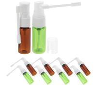 Homoyoyo Lot de 10 Flacons Pulvérisateurs Nasaux 15 Ml Vaporisateurs Réutilisables en Plastique Vert et Marron pour Rinçage Nasal Usage Voyage et Soin Personnel