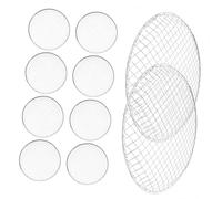 Homoyoyo Lot de 10 Grilles De Cuisson Jetables en Maille pour Barbecue Extérieur, Compactes Et Légères, Adaptées Au Feu De Camp Et Pique-niques, Grillage Résistant pour Viande, Légumes Et Poisson