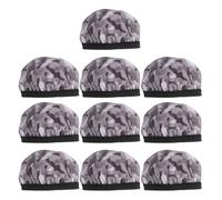 Homoyoyo Lot de 10 Housses de Protection pour Casque Audio Extensibles 9-10,5 Cm en Tissu Glace Gris Camouflage, Lavables, pour Coussinets d'oreille Circum-Auriculaires,