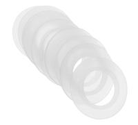 Homoyoyo Lot de 10 Joints Toriques en Silicone 20x36x3 Mm, Étanchéité pour Bouchon de Vidange Lavabo à Clapet Poussoir, Joint de Crépine D'évier Transparent, Adapté Salle de Bain Cuisine