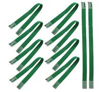 Homoyoyo Lot de 10 Mini Écharpes de Noël Vertes en Tissu Doux et Confortable pour Poupées et Bouteilles de Vin, Décoration Festive pour Fête de Noël
