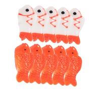 Homoyoyo Lot de 10 Mini Figurines D’Animaux Marins en Résine, Décor Aquarium Micro-Paysage, Poissons Miniatures Colorés, Décoration Créative pour Aquarium et Loisirs Créatifs