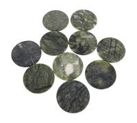 Homoyoyo Lot de 10 Palettes Vert Jade pour Extensions de Cils Support en Pierre Antidébordement Plateau Hygiénique pour Colle à Cils Accessoires Professionnels pour Maquillage et Pose