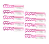 Homoyoyo Lot de 10 Peignes à Dents en Acier Larges pour Perruques Synthétiques et Extensions, Accessoire de Coiffure Professionnel, Anti-statique, Entretien Solide pour Cheveux