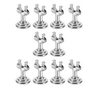 Homoyoyo Lot de 10 Porte-Étiquettes Métalliques U Forme en Acier Inoxydable Support de Prix Vertical Petit Format Argenté Pince Porte-Étiquettes pour Boulangerie et Supermarché