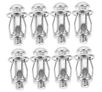 Homoyoyo Lot de 10 Sets De Écrous D'expansion à Pétales pour Ancrage Mural Creux, Acier Galvanisé, Fixation De Porte Creuse 8x21 Mm, Usage Domestique Et Commercial, Montage Sécurisé Et Résistant