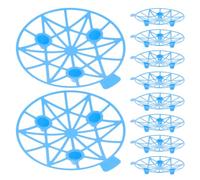 Homoyoyo Lot de 10 Supports pour Melon en Plastique Bleu - Porte-pastèque Léger et Robuste, Treillis de Culture Jardin pour Légumes, Prévention Pourriture et Amélioration Qualité des