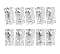 Homoyoyo Lot de 10 Verrous à Glissière en Acier Inoxydable 304, Loquets Coulissants 2 Pouces pour Porte de Chambre, Fenêtre et Armoire, Serrure de Porte Sécurisée, Petit Loquet