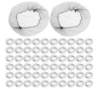 Homoyoyo Lot de 100 Filets à Cheveux Invisibles Élastiques pour Chignon Taille 50 CM Maille Résistante Transparente Adaptés Restauration Danse et Usage Professionnel