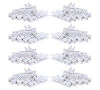Homoyoyo Lot de 100 Mini Pinces à Linge en Bois Blanches, Petites Pinces Décoratives pour Photos, Porte-mémos et Suspensions, pour Décoration Intérieure, Organisation et Travaux Manuels