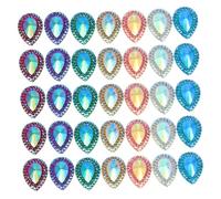 Homoyoyo Lot De 100 Strass En Résine Pour Décoration De Bijoux Breloques Pour Chaussures De Baskets Bagues Petits Bijoux Strass En Forme De Strass À Coudre Cristal